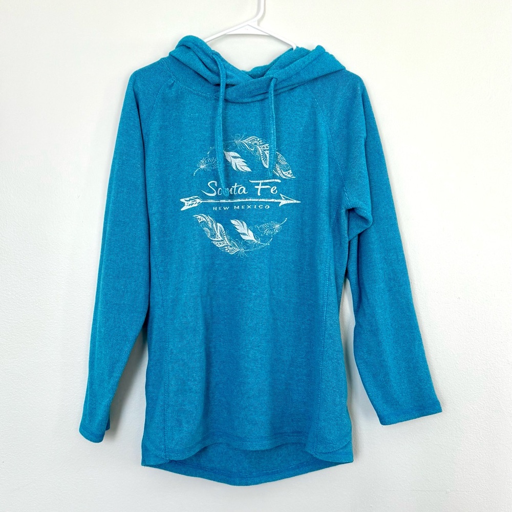 Bright Blue Long Santa Fe Hoodie